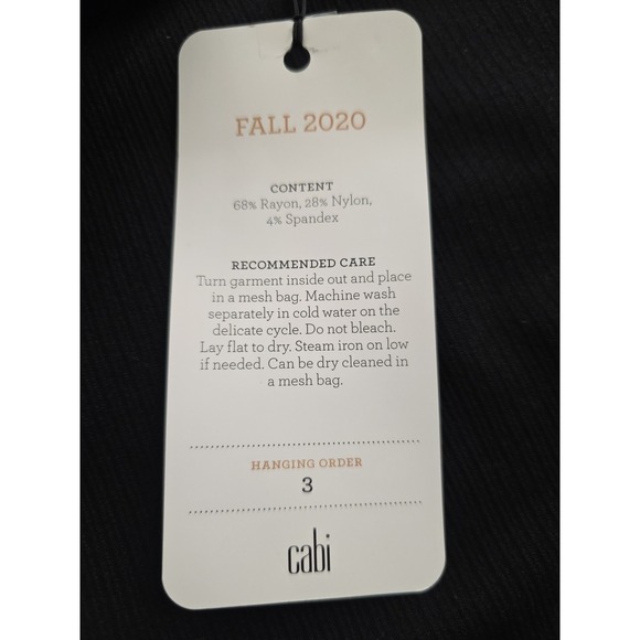 Cabi Black Maestro Long Coat Size Medium - Picture 10 of 10